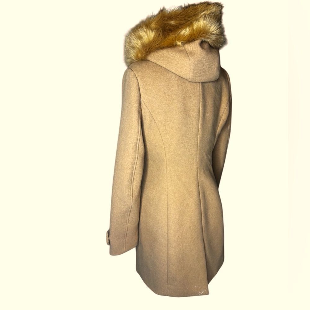EXPRESS Wool fur lined hooded coat size Small - Picture 4 of 8